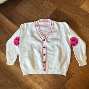 Sassy Shortcake Smiley Face Cardigan Sweater